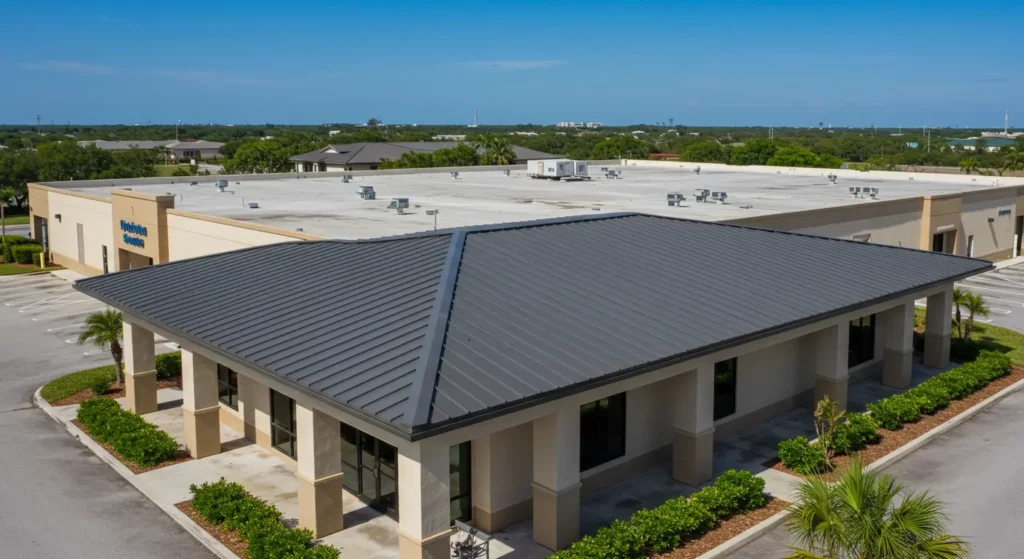 Best Roof Pitch for High Winds: A Commercial Building Guide 5 metal roof in florida