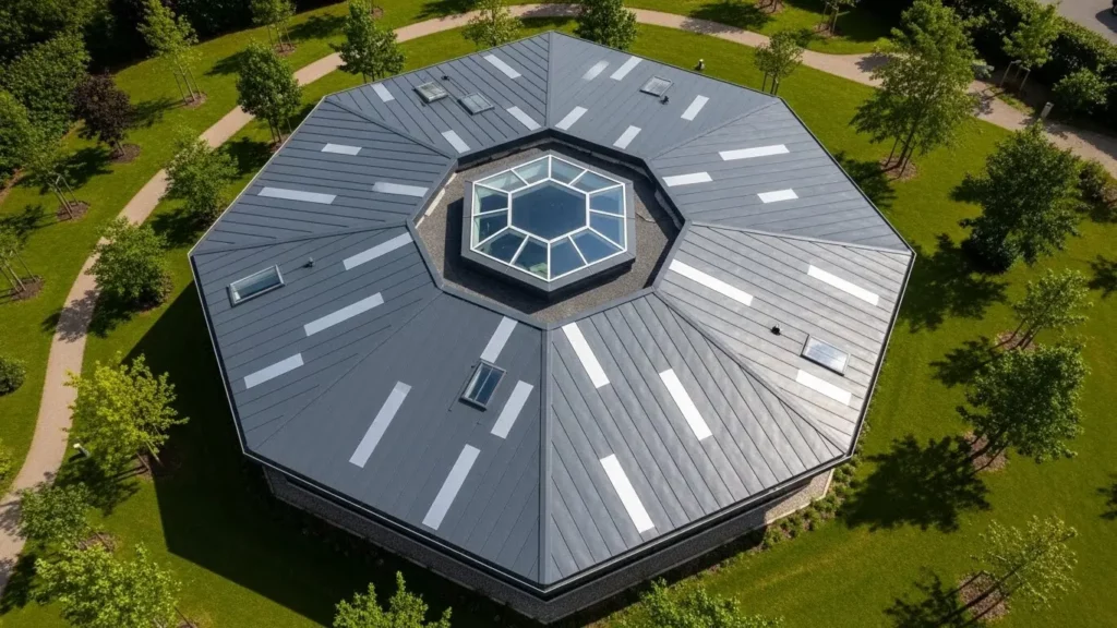 hexagonal roof