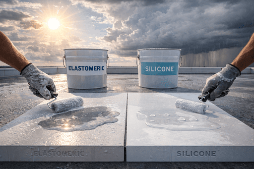 Elastomeric vs. Silicone Roof Coatings for Florida Commercial Buildings